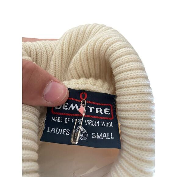 Demetre Pure Virgin Wool Turtleneck Knitted Sweater Size Small - Picture 2 of 5